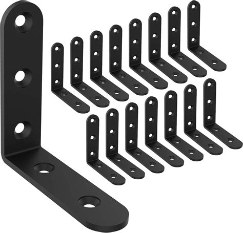 3x3 black metal bracket|3.